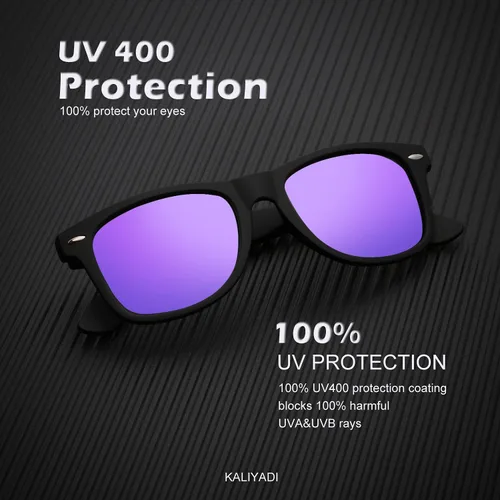 Miniatura 2 de KALIYADI Lentes de sol polarizados para hombres y mujeres, con acabado mate, lentes de espejo de color, bloqueo UV (paquete de 3)