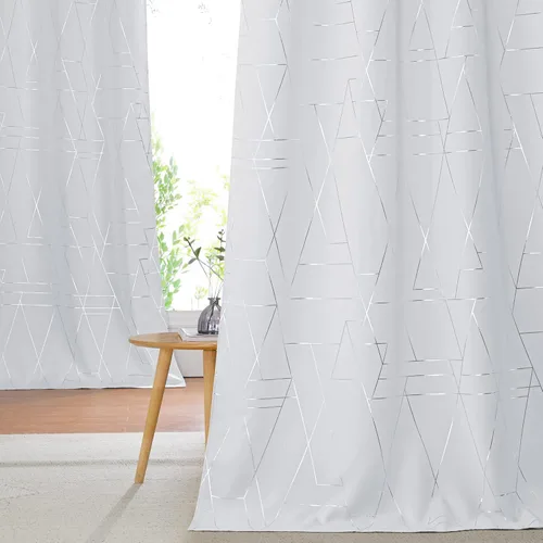 Miniatura 98 de NICETOWN Paneles de Cortinas Opacas para Dormitorio - Tratamiento de Ventanas con Aislamiento Térmico, Ojales Sólidos, Cortinas Opacas con Diseño
