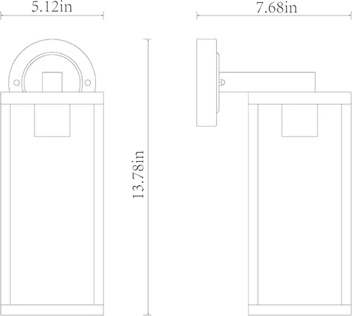 Miniatura 4 de Muskoka Lifestyle Products Highland - Aplique de pared para exteriores, luz al aire libre, luz impermeable para exteriores, juego de dos