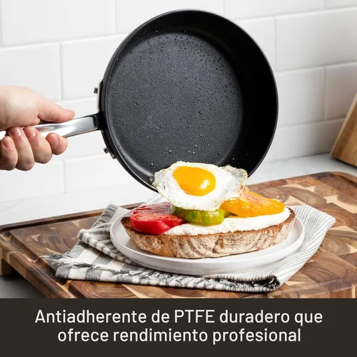 Miniatura 5 de All-Clad HA1 Expert - Juego de sartenes antiadherentes anodizadas duras, 2 piezas de 10 y 12 pulgadas, apto para lavavajillas, apto para horno hasta