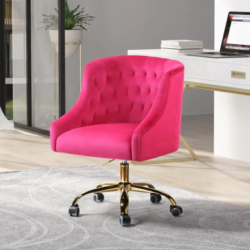 Miniatura 7 de Silla de escritorio copetuda de terciopelo Verde
