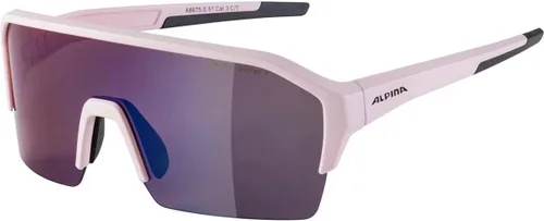 ALPINA Gafas de ciclismo que mejoran el contraste y a prueba de roturas para hombres y mujeres, 100% protección UV, RAM HR Q-LITE, rosa claro mate,