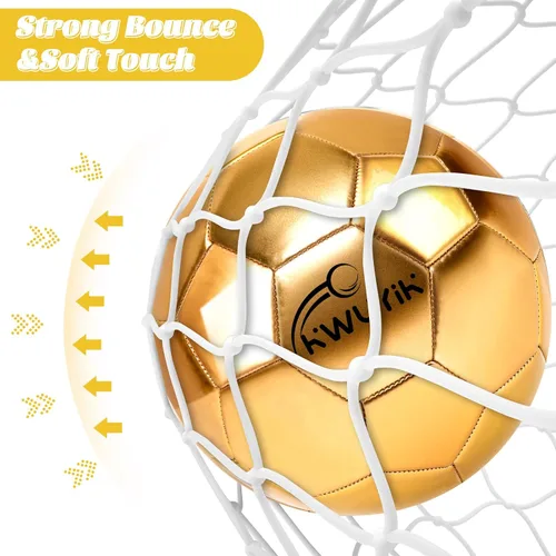 Miniatura 5 de 4Pcs Soccer Goals Set 2Pcs Soccer Nets 2x1.5ft 1Pcs Ball 1Pcs Pump Indoor Soccer Nets for Kids with Size 2 Toddler Soccer Ball Foldable Net with