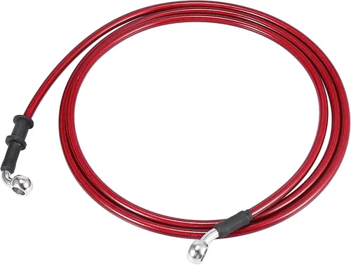 Miniatura 36 de Motoforti Universal 40 cm 15.75" Manguera de Aceite para Freno y Embrague de Motocicleta, Tubo de Línea Hidráulica Reforzada, Acero Inoxidable Negro