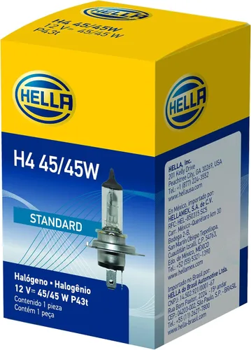 Miniatura 2 de HELLA Bombilla halógena estándar H4 45/45W, 12 V