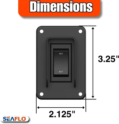 Miniatura 9 de SEAFLO Interruptor de balancín de potencia con interruptor de gato estabilizador, máximo 30 amperios, 12 V/24 V, extensión retráctil, arnés
