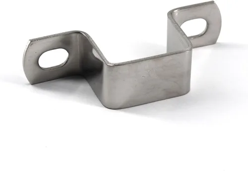 Miniatura 3 de Abrazadera de tubo cuadrada de 1.969x1.969 in de acero inoxidable 304 en forma de U de puntal de conector de soporte de tubo de hebilla de manguera