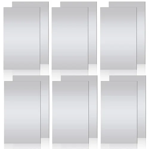 LEIFIDE 12 piezas de cuñas de metal de acero inoxidable 316, hojas planas de metal para cocina, manualidades, aplicación de 0.001, 0.0015, 0.002,