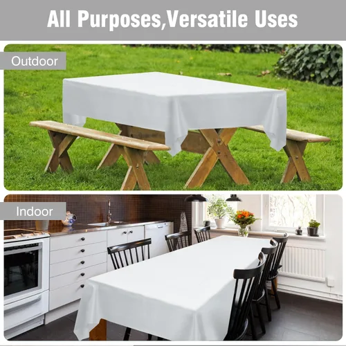 Miniatura 230 de Rollo de plástico para cubierta de mesa color verde manzana, 40 pulgadas x 100 pies, rollo de plástico resistente para cubierta de mesa de banquetes