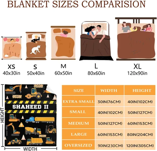 Miniatura 9 de Manta personalizada de franela de vellón con nombre, ligera, suave, bonita y acogedora para cama, sofá, viajes al aire libre, 30 x 40 pulgadas