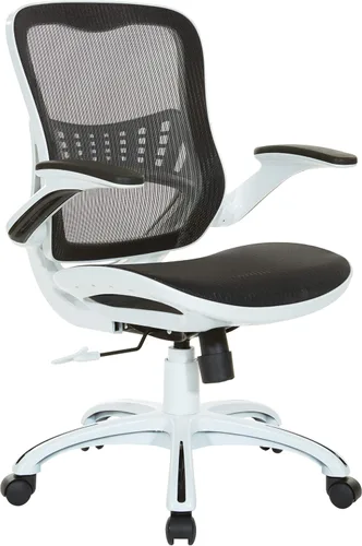 Miniatura 17 de Office Star Riley - Silla de escritorio ventilada para gerente con asiento y respaldo de malla transpirable, base negra con negro