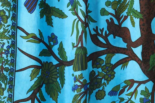 Miniatura 7 de Popular Handicrafts Paneles de Cortina Mandala Tie Dye del Hermoso Árbol de la Vida Hippie Bohemio Indio Turquesa