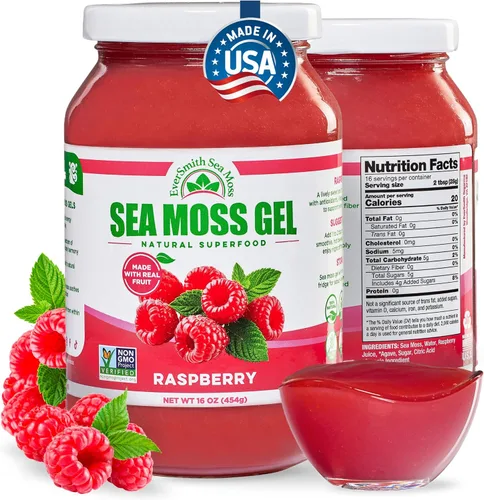 Miniatura 13 de Gel orgánico de musgo de mar (8 sabores) – 16 onzas – fruta real – musgo de mar silvestre