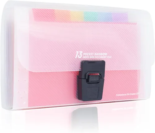 Organizador de archivos acordeón, organizador de cupones, organizador de carpetas, mini cartera organizadora para cupones, recibos, efectivo,