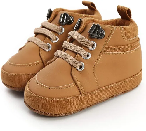 Miniatura 3 de COSANKIM Zapatos deportivos para bebé niño y niña, zapatos de tobillo altos, antideslizantes, suela suave, zapatos de cuna para niños pequeños
