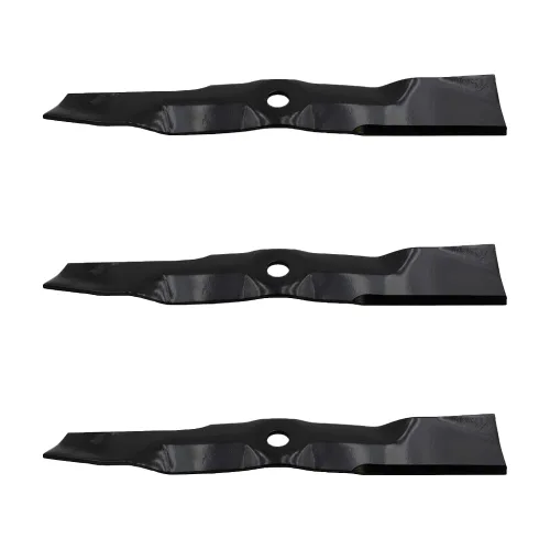 Miniatura 6 de RAParts (3) cuchillas de cortacésped para John Deere LT166 LT170 LT180 LT190 se adapta a cubiertas convertibles de 48 pulgadas
