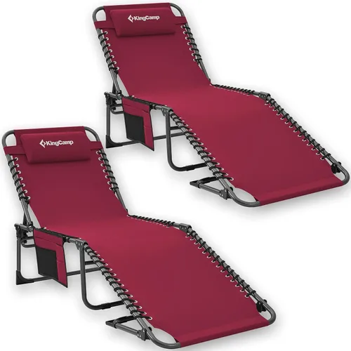 Miniatura 7 de KingCamp Folding Outdoor Chaise Lounge