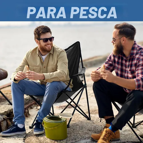 Miniatura 7 de WEIDIORME Paquete de 2 sillas de campamento ligeras para adultos y adolescentes, sillas portátiles plegables de capacidad de 250 libras con bolsa