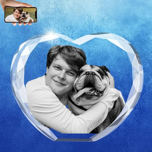 Miniatura 15 de Regalos conmemorativos personalizados para mascotas, marco de fotos de cristal 3D de perros o gatos, marco de fotos grabado con láser personalizado