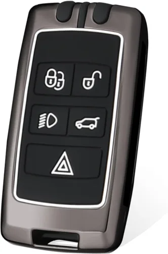 Funda de silicona suave de alta calidad para llavero Land Rover, llavero resistente con funda compatible con Jaguar Land Rover Range Evoque Velar