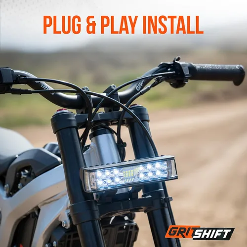 Miniatura 4 de GritShift Faro delantero para SurRon & Talaria MX3 – Luz LED estilo blinder de 6000K