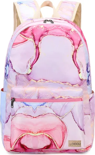 Miniatura 64 de LOIDOU Mochila para adolescentes y niñas, mochila escolar con lonchera y estuche para lápices, juego de bolsas escolares 3 en 1