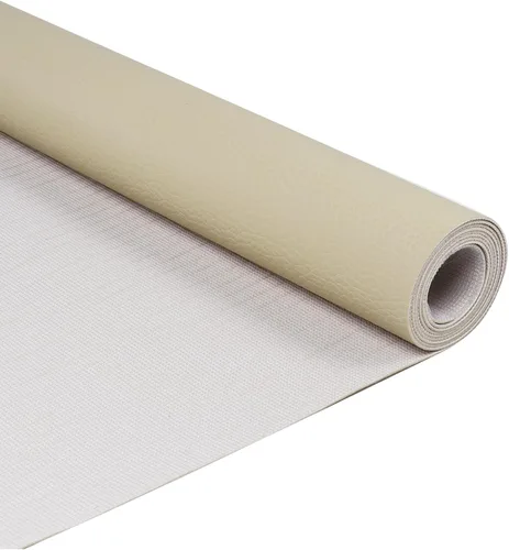 Tela de vinilo marina de repuesto para tapicería de automóvil, para decorar piel sintética por yarda (1 yarda, beige)