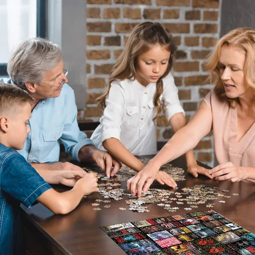 Miniatura 4 de Rompecabezas para adultos de 1000 piezas, rompecabezas grande y desafiante, juguete educativo, divertidos juegos familiares, decoración única