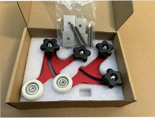 Miniatura 5 de Tableros de plumas de mesa ajustables, rodillo de rodamiento doble, guías de precisión de aleación de aluminio para guías de sierra de mesa