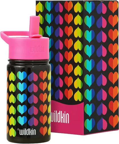 Miniatura 39 de Wildkin Kids - Botella de agua de acero inoxidable de 14 onzas para niños – Sin BPA, a prueba de fugas, aislada, fácil de limpiar - Ballerina