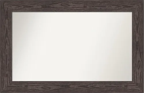 Miniatura 341 de Amanti Art Espejo personalizado, espejo de baño negro puente, espejo de pared o espejo de tocador de baño sobre el fregadero (26 x 26 pulgadas)