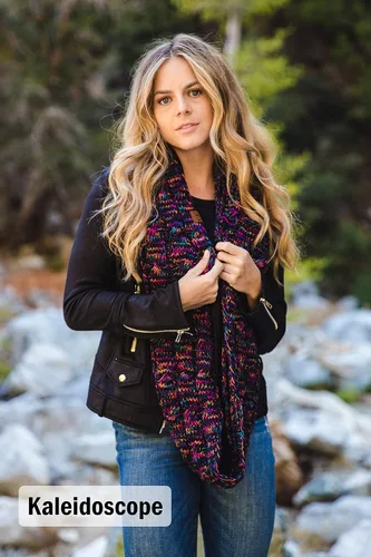Miniatura 5 de Funky Junque Women's Scarf Matching Ribbed Winter Warm Cable Knit Infinity Circle Wrap