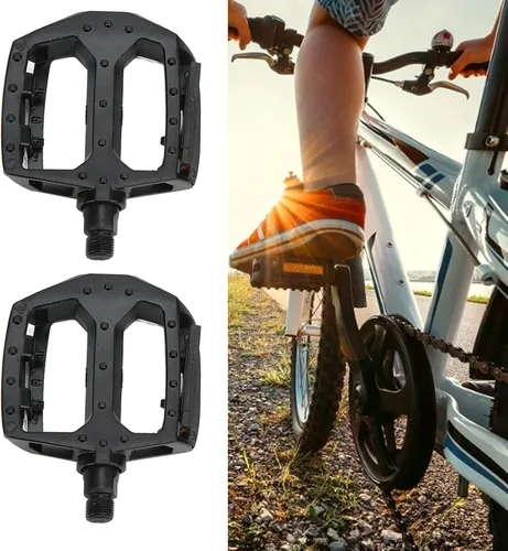 Miniatura 2 de Pedales de bicicleta de montaña, pedales de bicicleta de aleación de aluminio ligeros antideslizantes para BMX, montaña, carretera, bicicleta