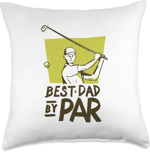 Miniatura 4 de Best Dad by Par - Present for Golfers - Funny Father's Day Throw Pillow
