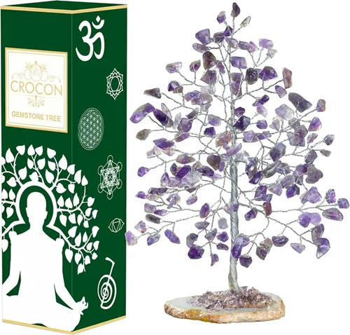 Miniatura 16 de Árbol de la vida de 7 chakras - Árbol de cristal para energía positiva - Árbol de piedras preciosas - Árbol de siete chakras Sabiduría espiritual