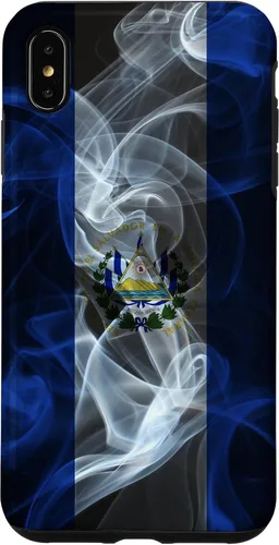 Miniatura 11 de Funda para iPhone 12/12 Pro Smoky El Salvador Bandera - Funda de Orgullo Salvadoreño Estilo Humo