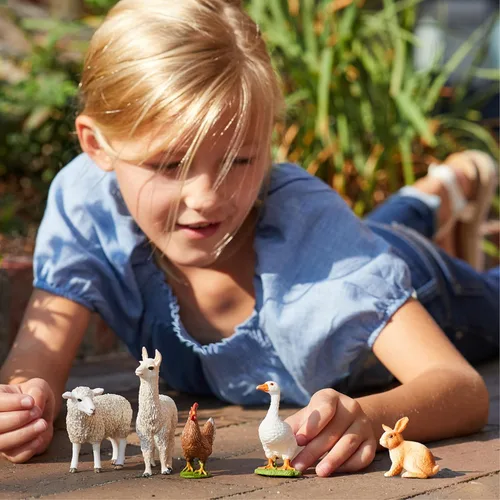 Miniatura 2 de Schleich Farm World, juguetes de animales de granja para niños y niñas a partir de 3 años, juguete de conejo