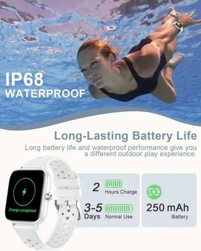 Miniatura 6 de Relojes inteligentes para mujeres y hombres [hacer/responder llamadas/voz AI/salud femenina] teléfonos Android compatibles con iPhone, reloj