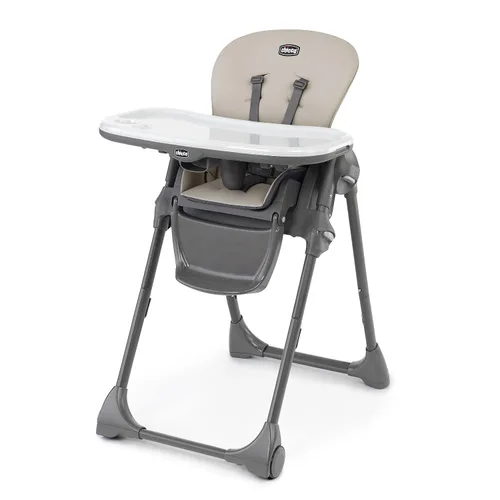 Miniatura 9 de Chicco Polly - Silla alta plegable que ahorra espacio con almohadilla de asiento fácil de limpiar, silla alta para bebés y niños pequeños con Negro