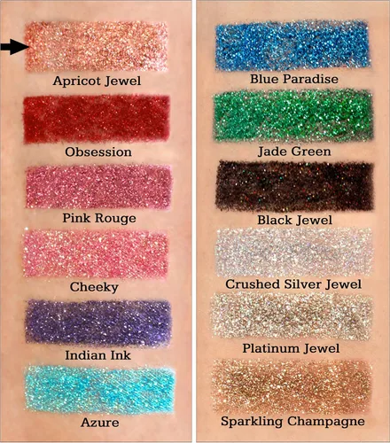 Miniatura 4 de GLITTIES - Polvo de brillantina suelto extra fino de calidad cosmética (0.006 pulgadas) seguro para la piel Perfecto para maquillaje, tatuajes