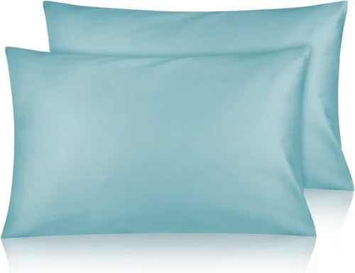 Miniatura 9 de Funda de almohada de algodón para niños pequeños de 14 x 20 pulgadas, sobre de algodón de fibra larga, ultra suave, transpirable, duradero, funda
