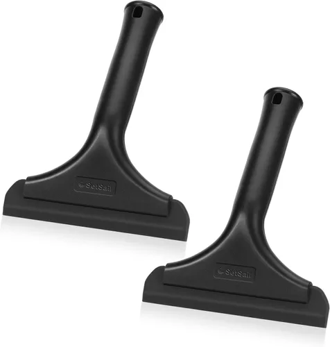 Miniatura 10 de SetSail Escobilla de ducha para puertas de cristal, pequeña escobilla de goma para puerta de vidrio, mini escobilla de silicona para ventana