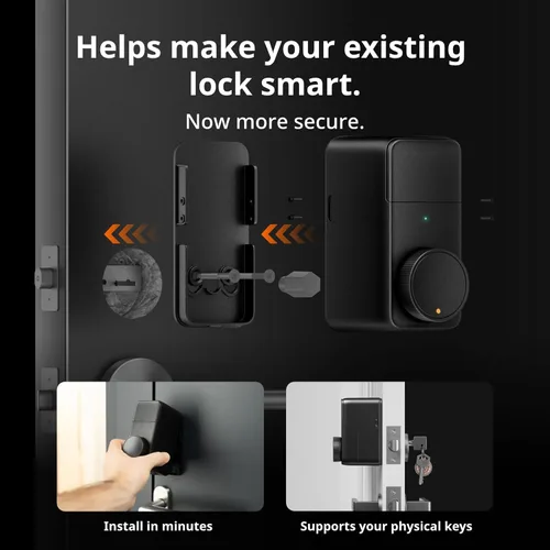 Miniatura 3 de SwitchBot WiFi Cerradura inteligente Pro con teclado táctil, cerradura de puerta de entrada sin llave con escáner de huellas dactilares, cerrojo