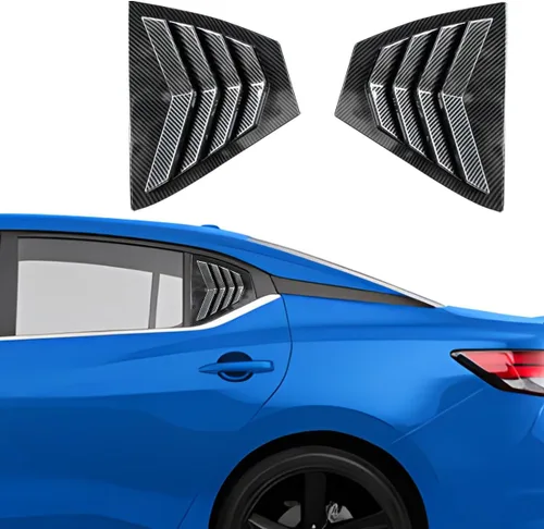Miniatura 11 de para Nissan Sentra 2013-2019 Accesorios Exteriores Deportivos Persianas de Ventanas Laterales Traseras del Coche Rejillas de Ventilación Cubiertas