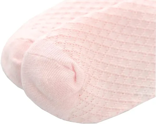 Miniatura 47 de Looching Paquete de 5 calcetines delgados de malla para bebés, niñas y niños, de algodón, color blanco, calcetines de tobillo invisibles 1-8T