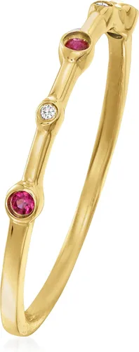 Miniatura 3 de RS Pure by Ross-Simons Gemstone and Diamond-Accented Ring 14kt Yellow Gold