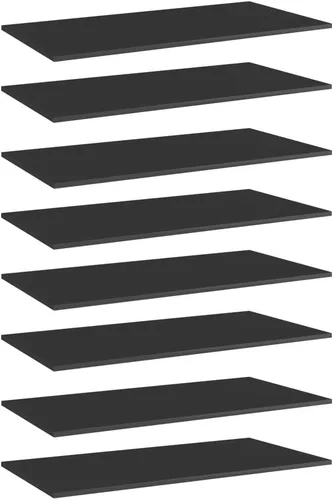 Miniatura 186 de 4 tableros de repuesto para estanterías, paneles de repuesto de aglomerado, unidades de almacenamiento, estantes organizadores, color gris hormigón