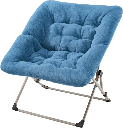 Miniatura 12 de OAKHAM Cómoda silla para adultos, suave piel sintética plegable para dormitorio, sala de estar, dormitorio, silla de lectura flexible