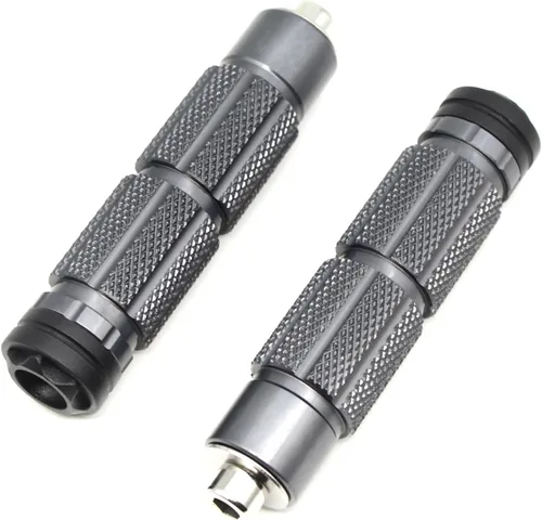 Miniatura 18 de M8 Estriberas Plegables para Motocicleta Estriberas Delanteras Coche Eléctrico Antideslizantes Reposapiés Traseros Bicicleta 90 Grados Fijo Plegable