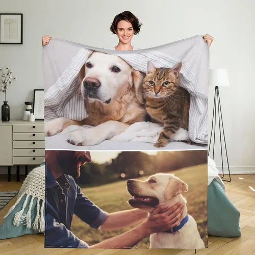 Miniatura 19 de Manta personalizada con texto de fotos, manta personalizada con mis propias fotos, manta conmemorativa personalizada para madres para mamá, papá